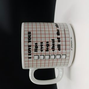 Papél MARK-A-MUG I love your lips eyes legs chest all of the above Coffee Mug